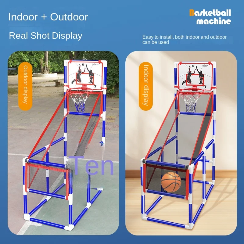

Children's outdoor sports basketball board super large shot machine shooting kicking parent-child toys