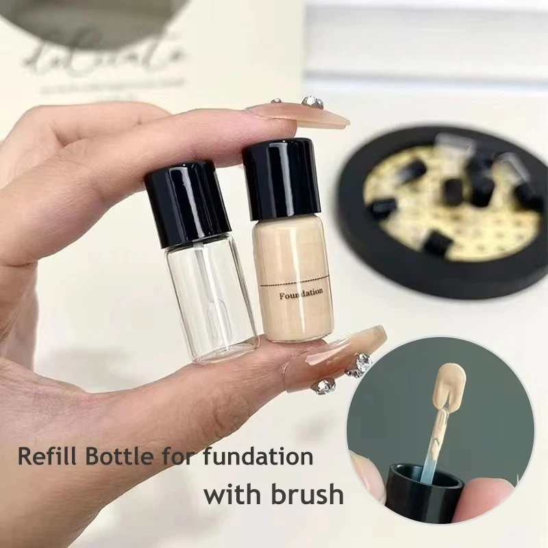 5PCS 2PCS 4ml Nachfüllbare Flaschen Flüssige Foundation Subpaket Reise Leere Flasche Mini Glas Leere Flasche für kosmetik Reisen