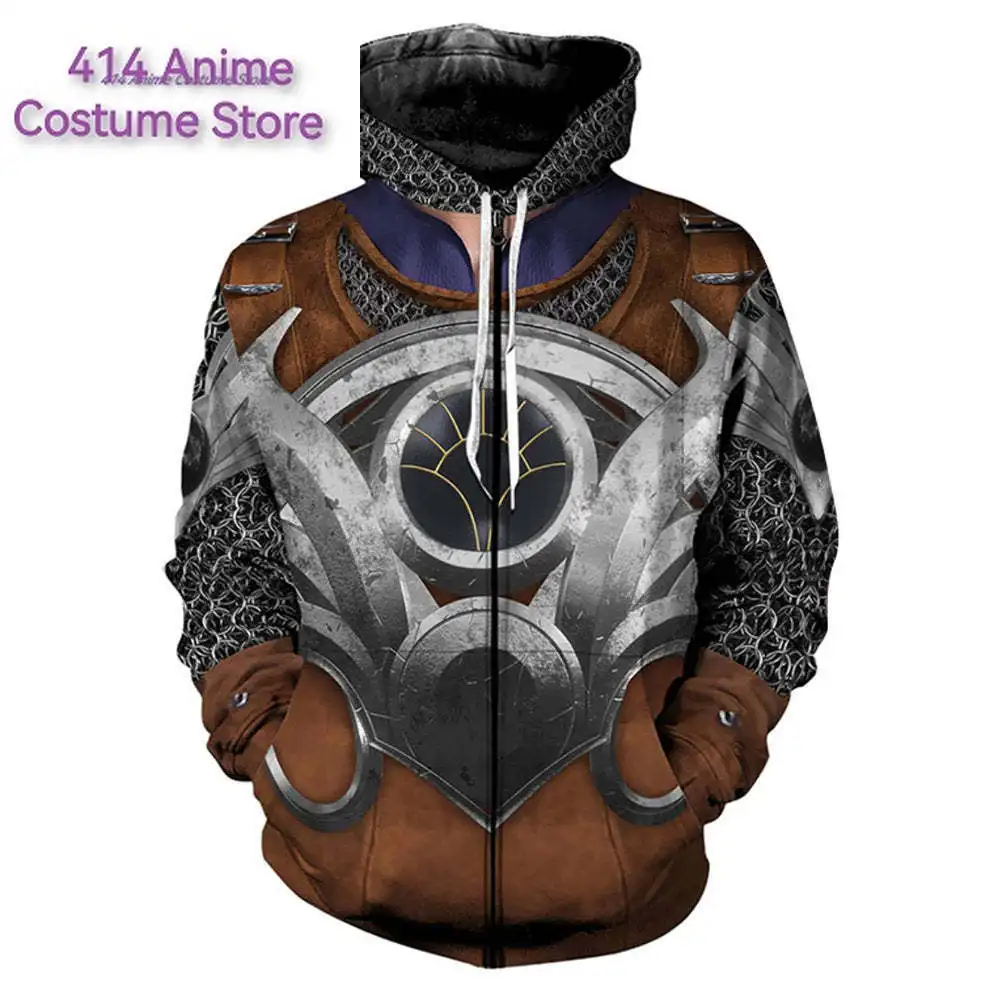 Disfraz de Astarion limitado, sudadera con capucha Baldur's Gate 3, suéter pintado en 3D, sudadera para hombres y mujeres, abrigo elegante de Halloween