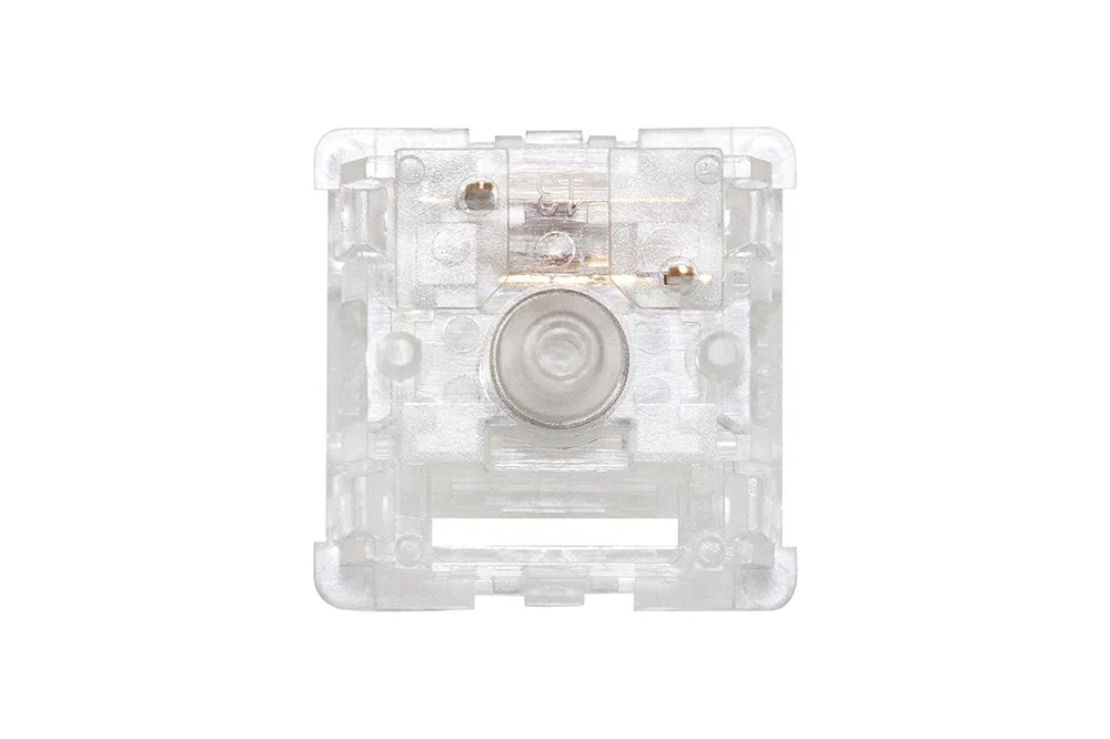 BSun Clear Switch Tactile Switch Transparent RGB SMD 5pin 55g for Mechanical Keyboard PC PA12 Factory Pre Lubed Long Spring