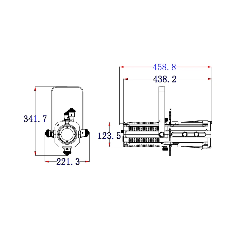100W COB LED Studio Light 2in1 WW CW or 4in1 RGBL Zoom Ellipsoidal Light DMX Control Smart Quiet Stage Profile Spotlight