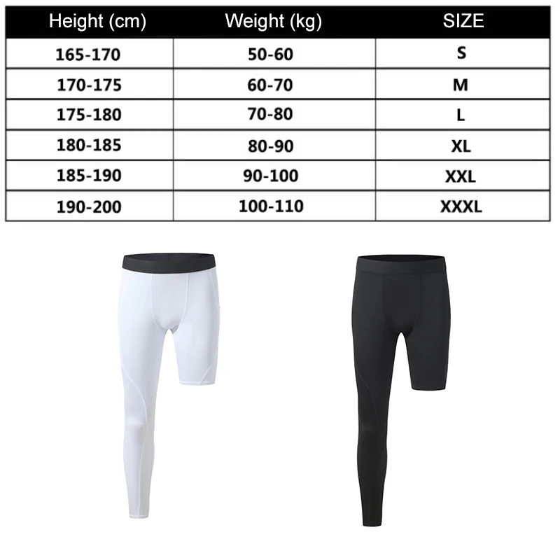 Summer Men Capri Running Tights GYM 3/4 Pants Male Basketball Football Soccer Fitness Exercise Sport Cropped One Leg Leggings