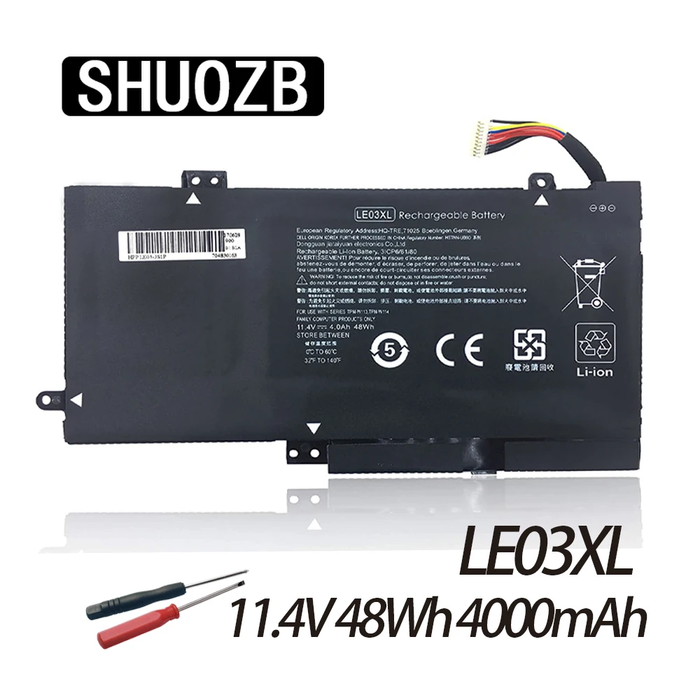 LE03XL LE03 Battery For HP ENVY X360 M6-W102DX W102DX 796356-005 HSTNN-YB5Q HSTNN-UB60 HSTNN-UB6O HSTNN-YB5Q /PB6M TPN-W113 New