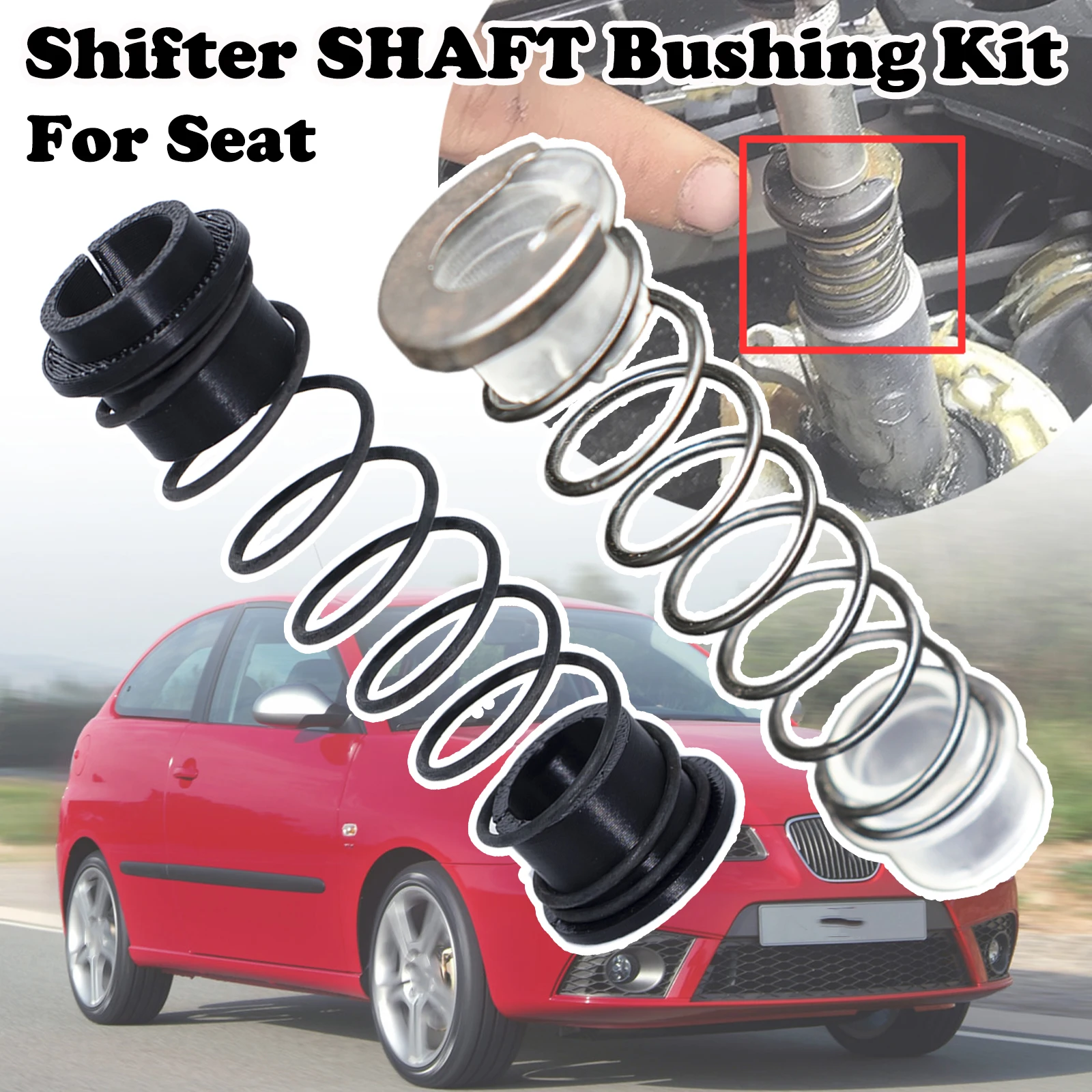 

Gear stick Lever Shifter Shaft Bushing Kit For Seat Alhambra Arosa Ibiza Leon Gear Shifting Issue Fix Manual Gearbox Spare Parts