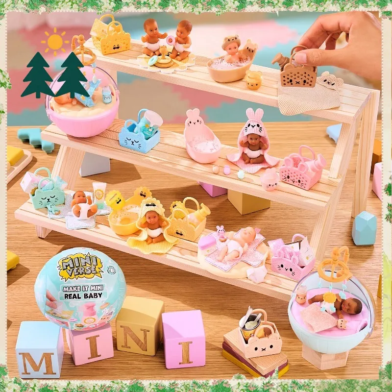 Original MGA's Miniverse Make It Mini Real Baby Nurture Blind Ball, Ornement de bureau, Figurine de collection, Jouet fantaisie, Cadeau tendance