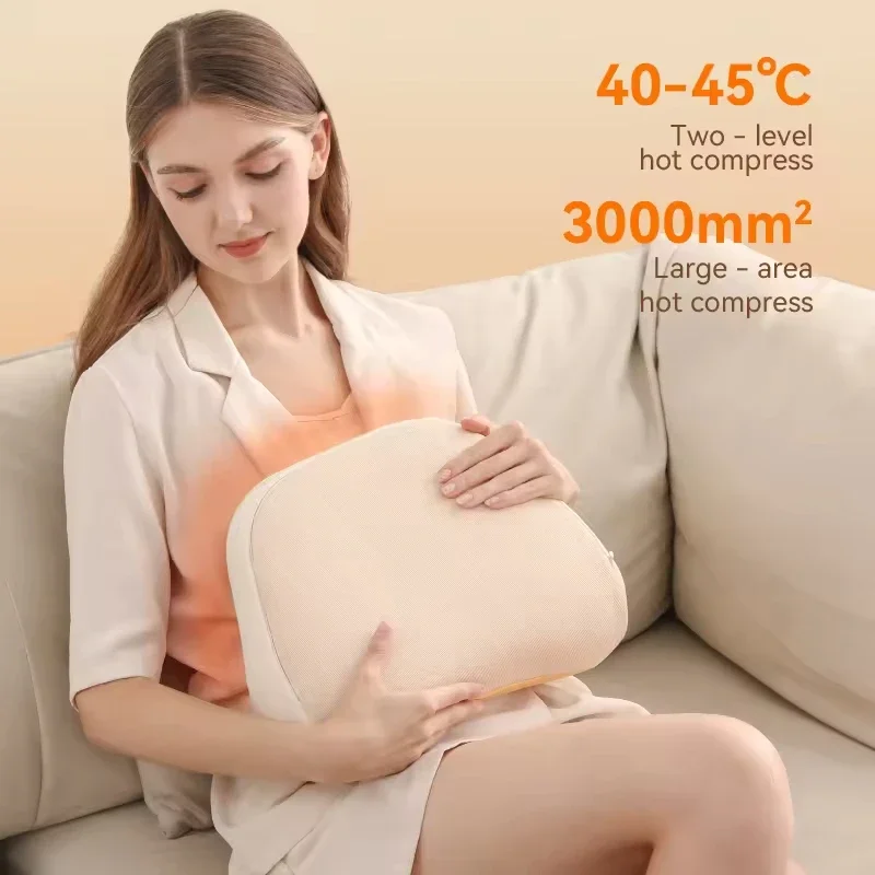 

3D-массажная подушка Шиацу с функцией подогрева для снятия боли в шее, плечах, верхней и нижней частях спины, ногах