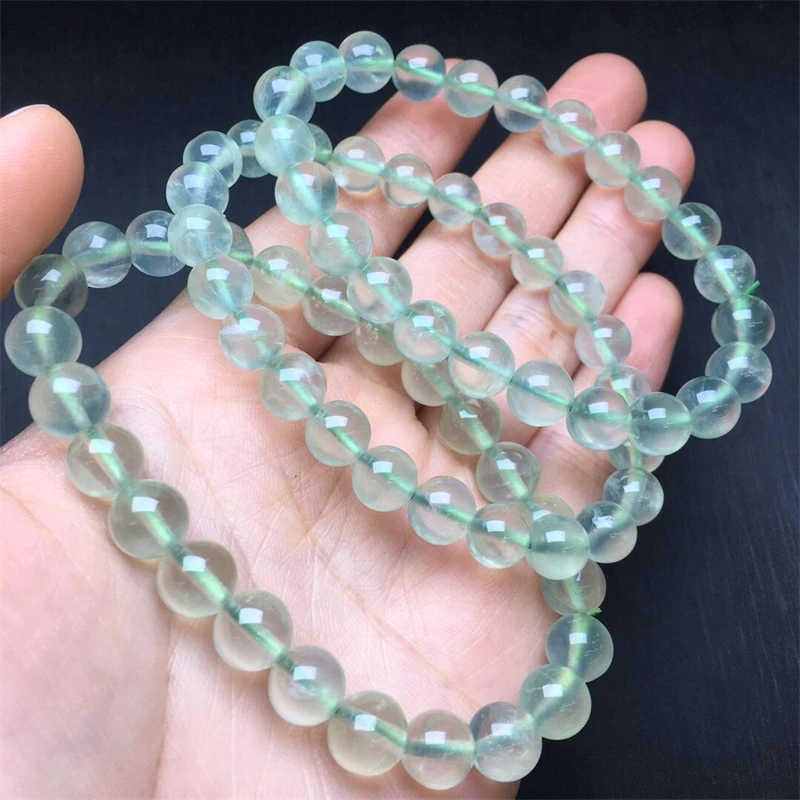 

8MM Natural Prehnite Bracelet Healing Fashion Reiki Crystal Fengshui Jewelry Birthday Gift 1pcs