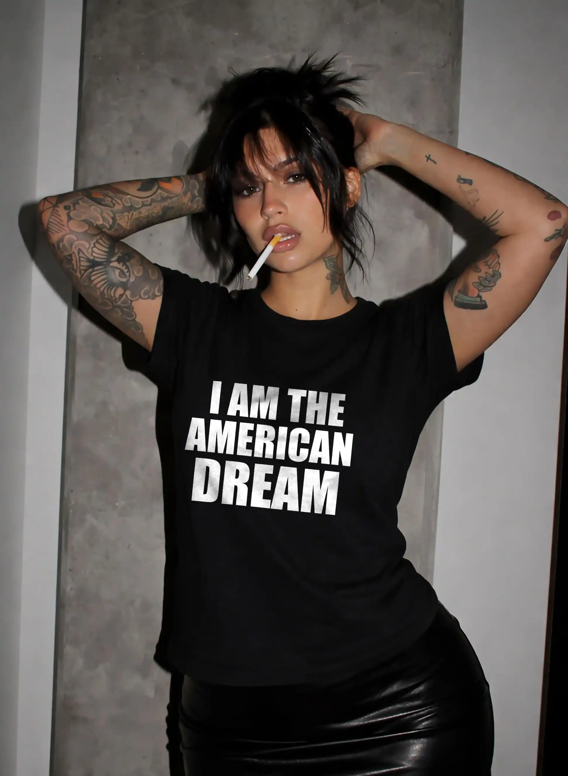 I Am The American Dream T-Shirt, Cool Slogan Graphic Tee, 90s Style Retro Shirt