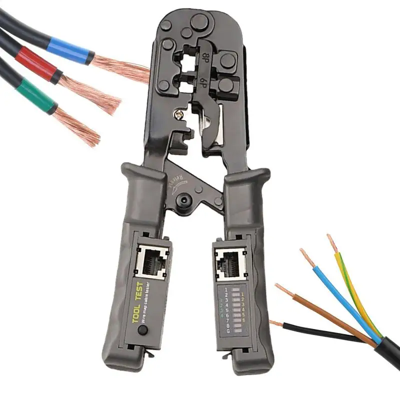 

Crimper Cable Cutter Anti Slip Wire Stripper Multifunctional Stripping Crimping Pliers For Insulated Electrical Connectors