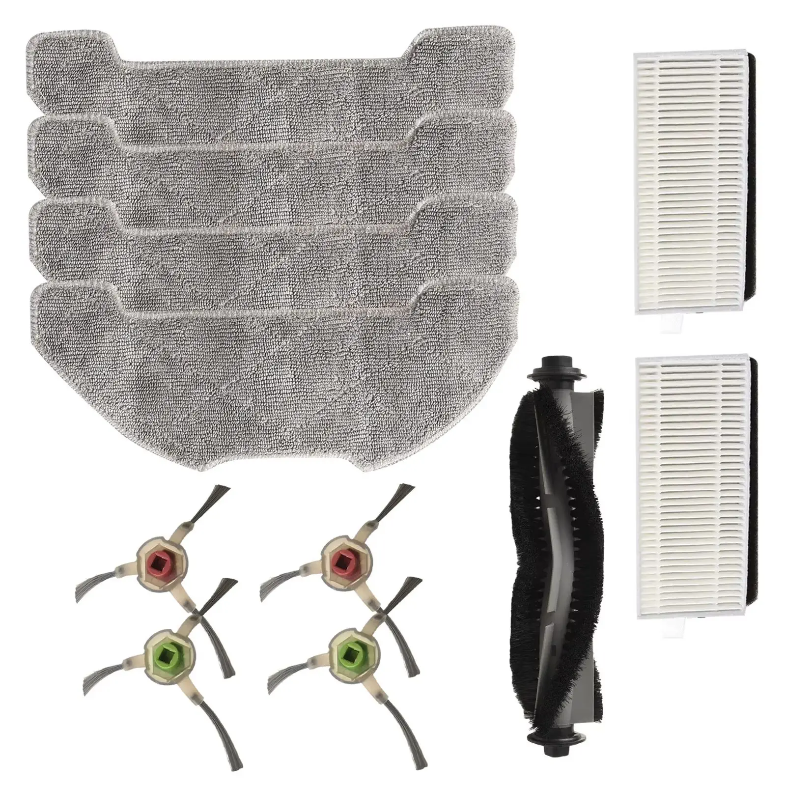 

Main Side Brush Filter Mop Cloth Kit For AIRROBO P30 Vacuum Cleaner Spare Parts Nylon Plastic Filter Paper Microfiber