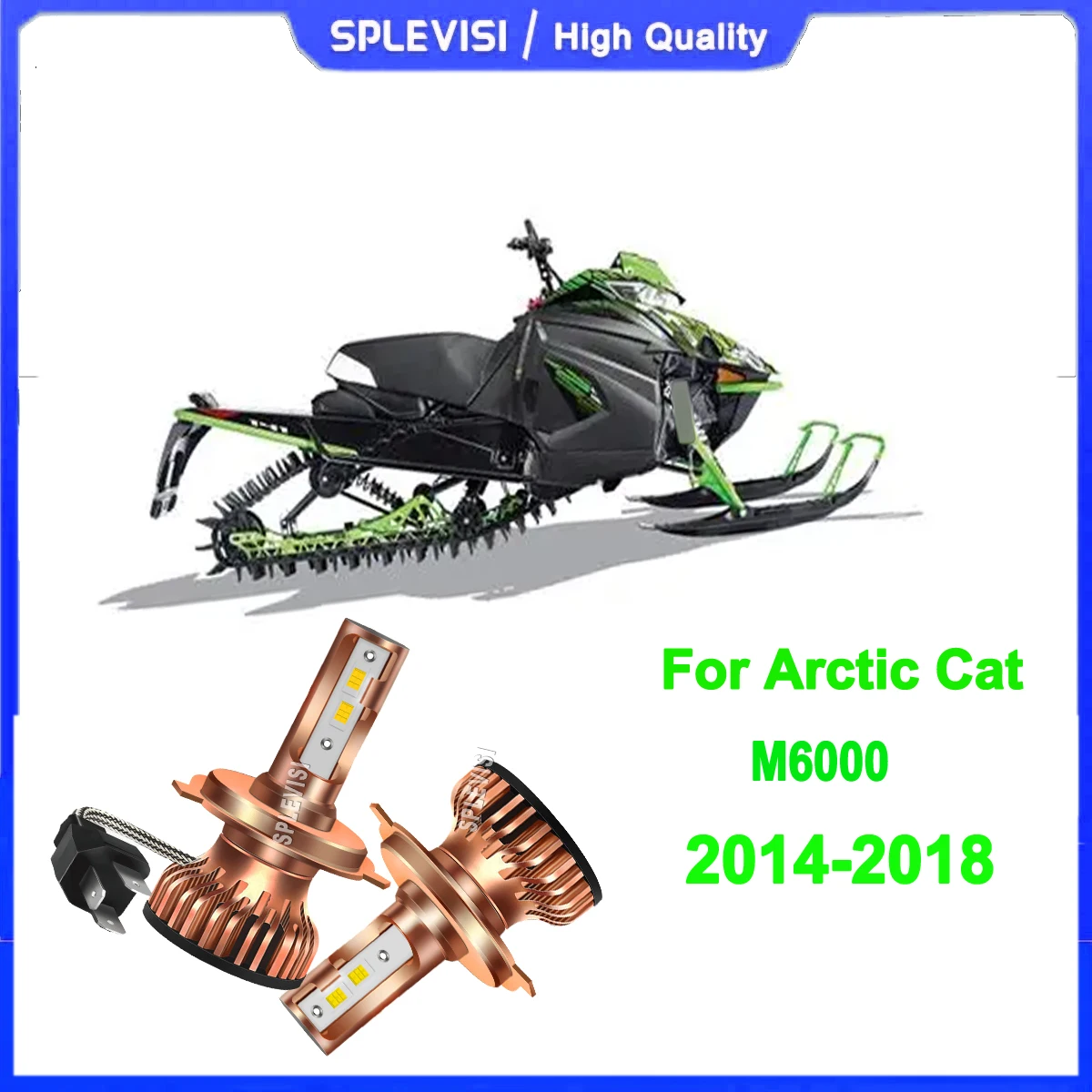 

H4 HS1 led headlight bulbs 12v - long-lasting performance with fewer replacements For Arctic Cat M6000 2014 2015 2016 2017 2018
