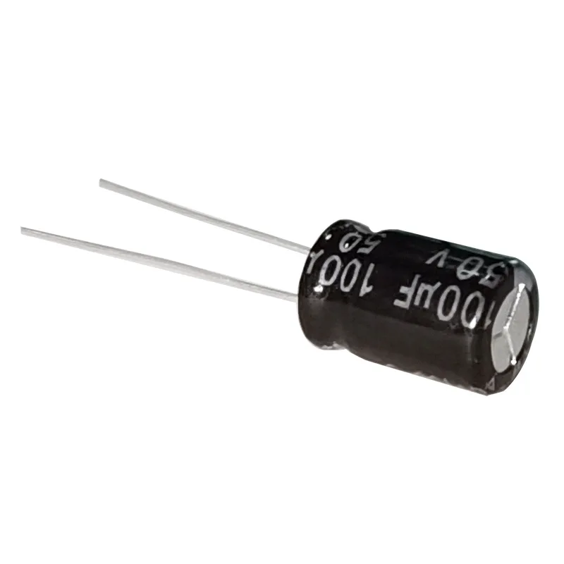 10pcs 50V100UF Capacitor for Smart Home Control Board 8*12mm 100UF/50V Aluminum Electrolytic Capacitor Factory New Original