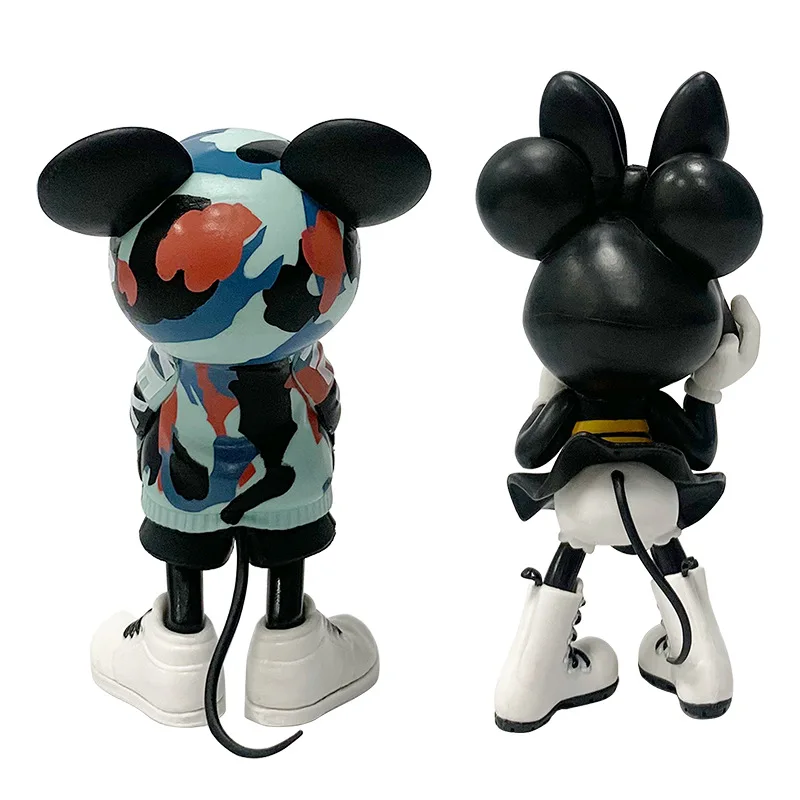 Disney Mickey Minnie Action Figure Magic Storm Trendy Collection Pvc Model Statue Toy Collectible Decor Doll Kid Gift