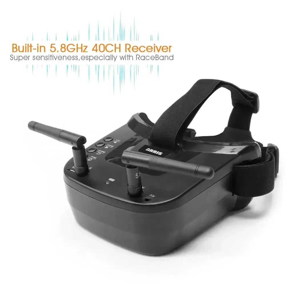 VR009 5.8G FPV Goggles 40CH 3 inch 480x320 Video Headset HD DVR Diversity FPV Goggles for Camera Drones & Accessories