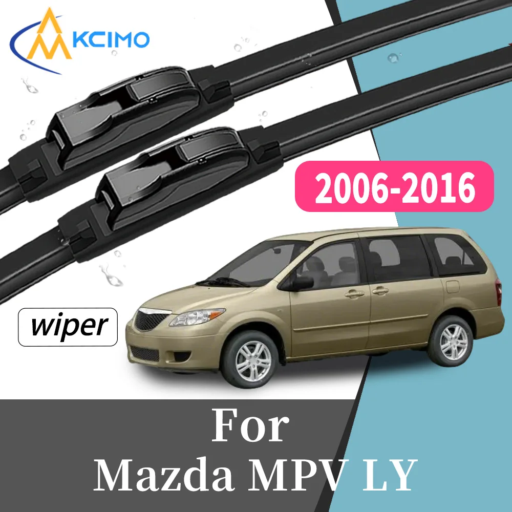 

2Pcs High Performance Front Windscreen Wiper Blades For Mazda MPV LY 2006-2016 Long Lifespan Windshield Replacement Kit