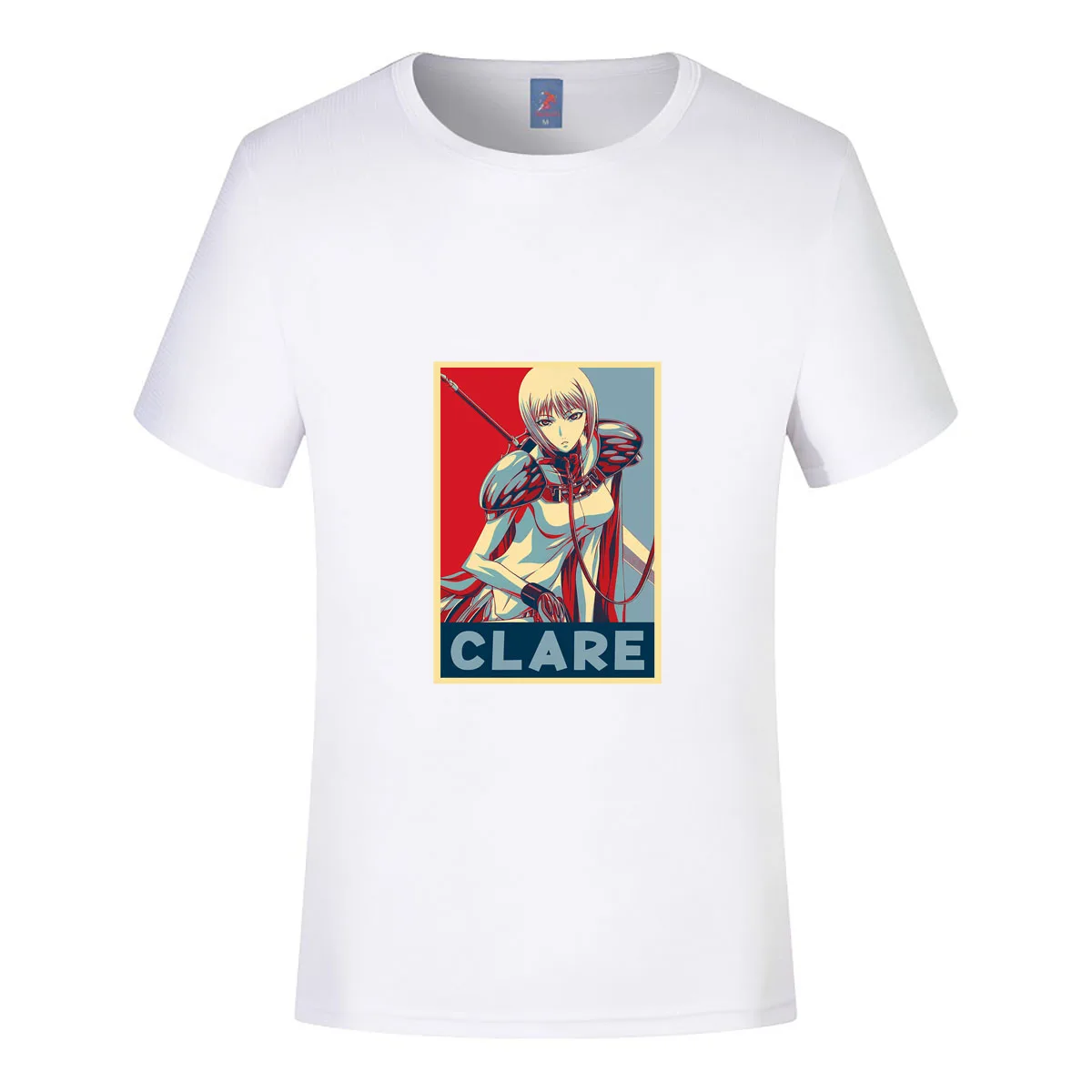 Claymore Clare T-shirt Anime Figure Men Women Summer Fashion Short-sleeved Streetswear Tops