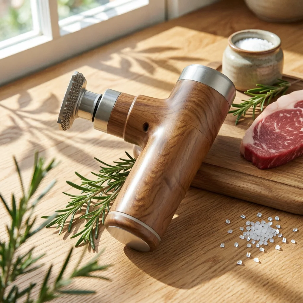 Electric Meat Tenderizer Metal Handheld Meat Tenderizer Kitchen Utensil Polished Cooking Gear Heavy Duty