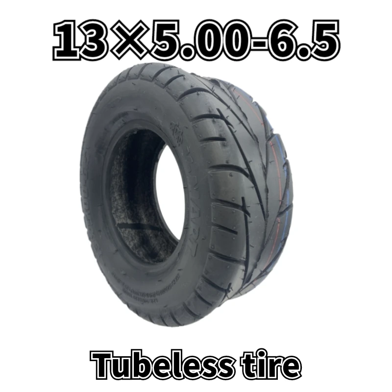 

Electric scooter 13-inch tires 13x5.00-6.5 road 6-layer tires modified ATV kart vacuum tires and 6.5 inch wheels