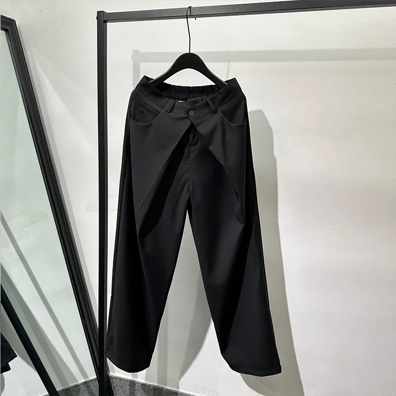 k Design Sensation Sistema di controllo automatico Pantaloni lunghi Harlan asimmetrici Pantaloni larghi a gamba dritta per ragazzi adolescenti