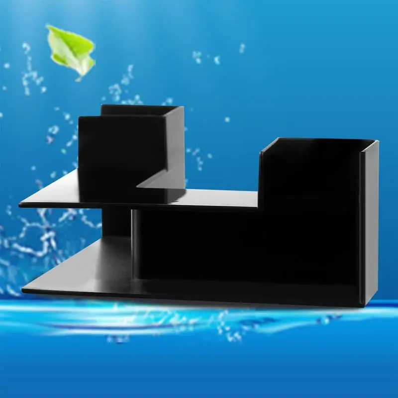 Acquario attraente gamberetti nascondere tunnel angolare decorativo acquario grotta multifunzionale gamberetti grotta accessori per acquario