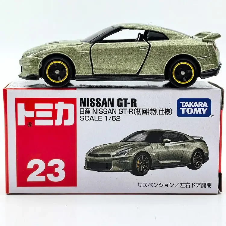 TAKARA TOMY Tomica 1/62 No 23 Nissan GT-R спортивный автомобиль мини литая под давлением модель автомобиля из сплава игрушечные металлические подарки для детей и мальчиков