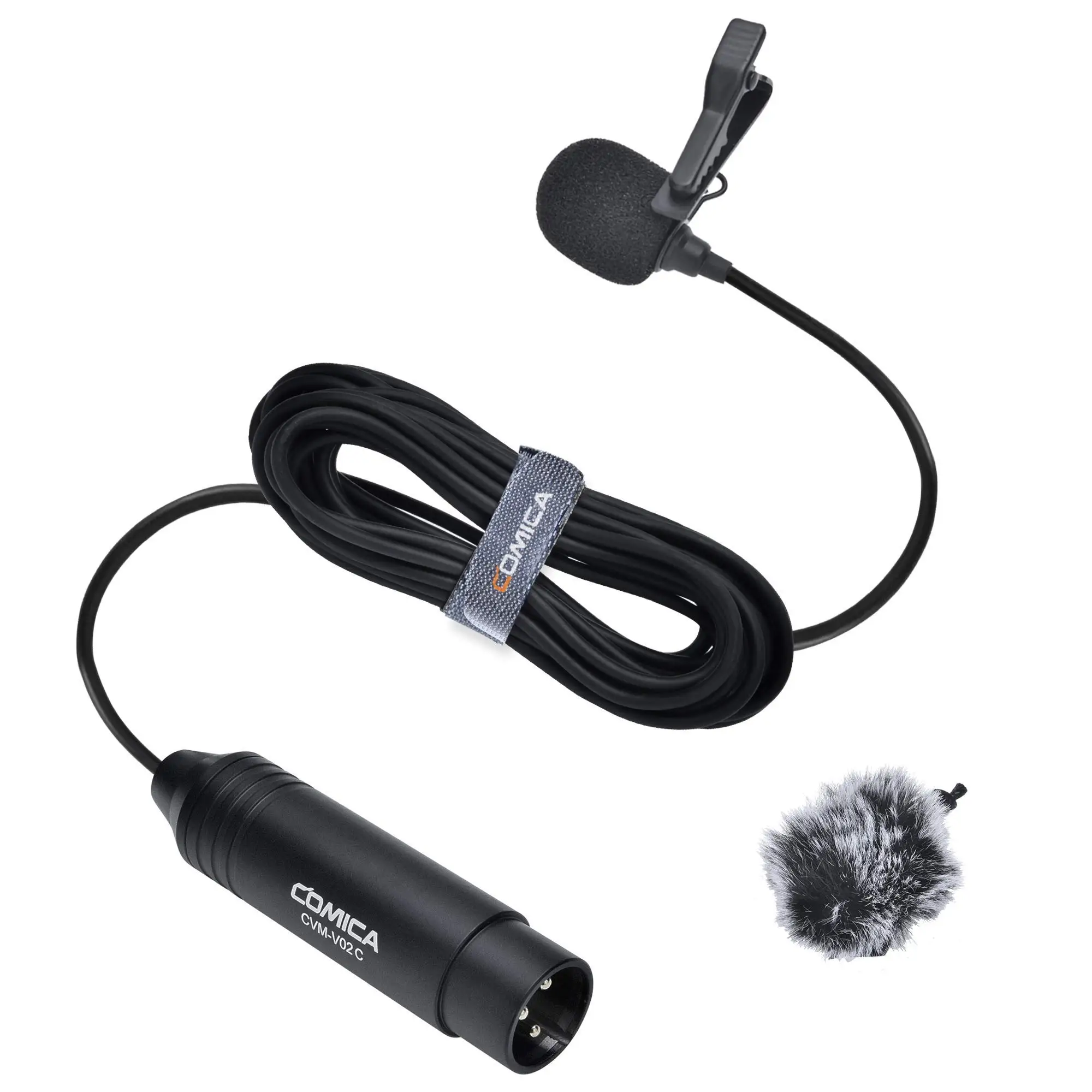 

Comica CVM-V02C XLR Lavalier Lapel Microphone for Canon Sony Panasonic Camcorder Zoom H4n H5 H6 Tascam DR-40 DR-100 Video Record