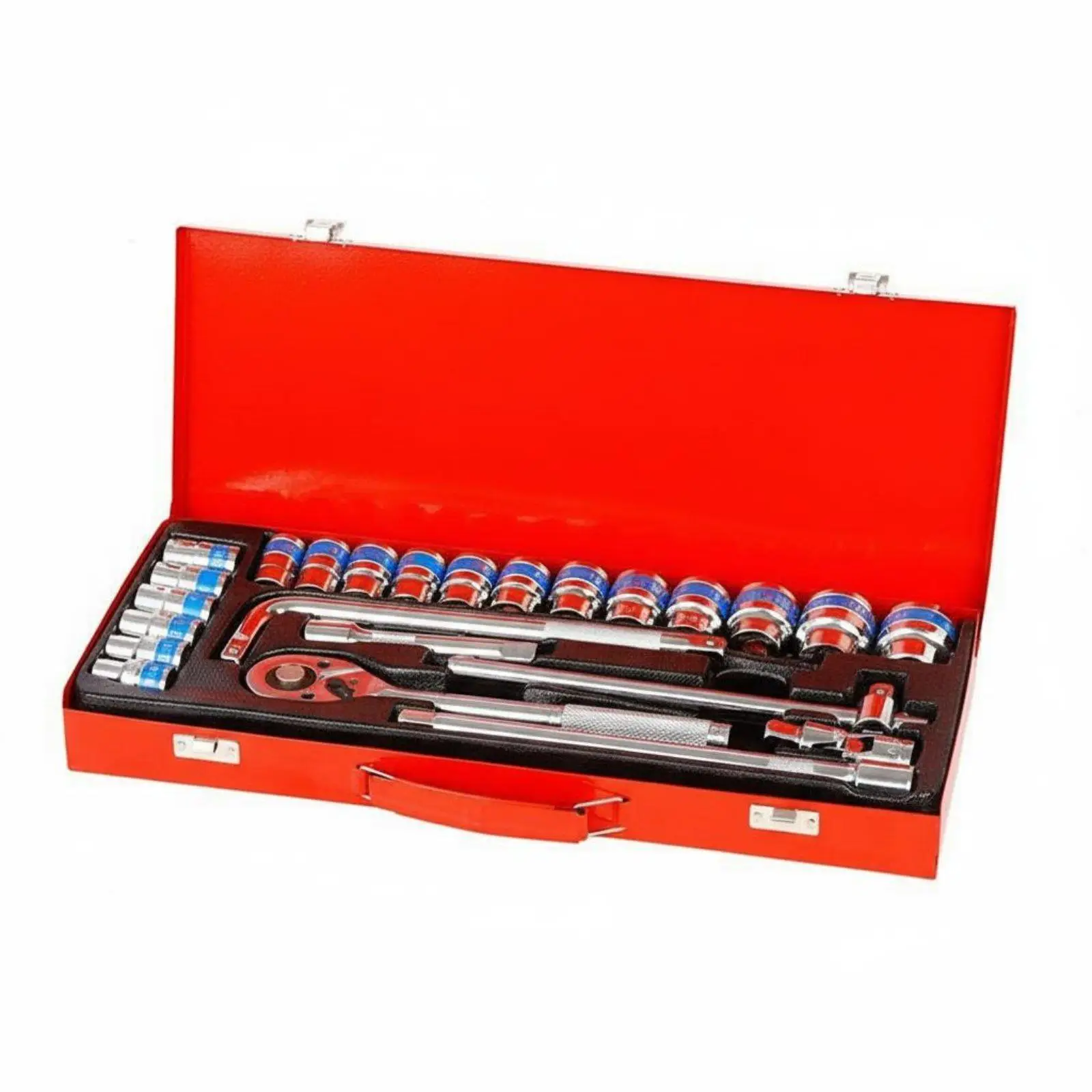 24 Pieces Ratchet Wrench Set Sturdy Storage Case Ratchet and Set Quick Release