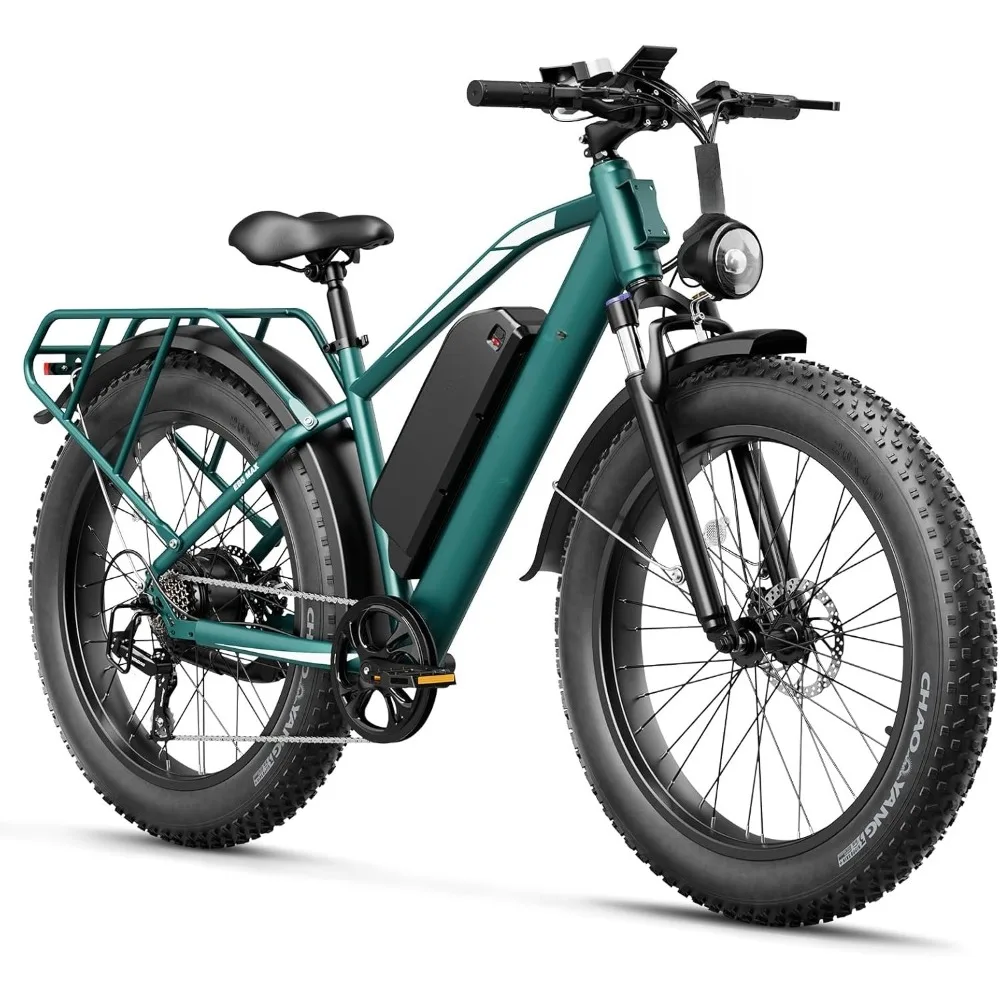 

Индивидуально. Электрический велосипед для взрослых с пиковым двигателем мощностью 1500 Вт, аккумулятор 48 В, 15 Ач (720 Втч), электрический горный велосипед, 26 x 4 дюйма с толстыми шинами