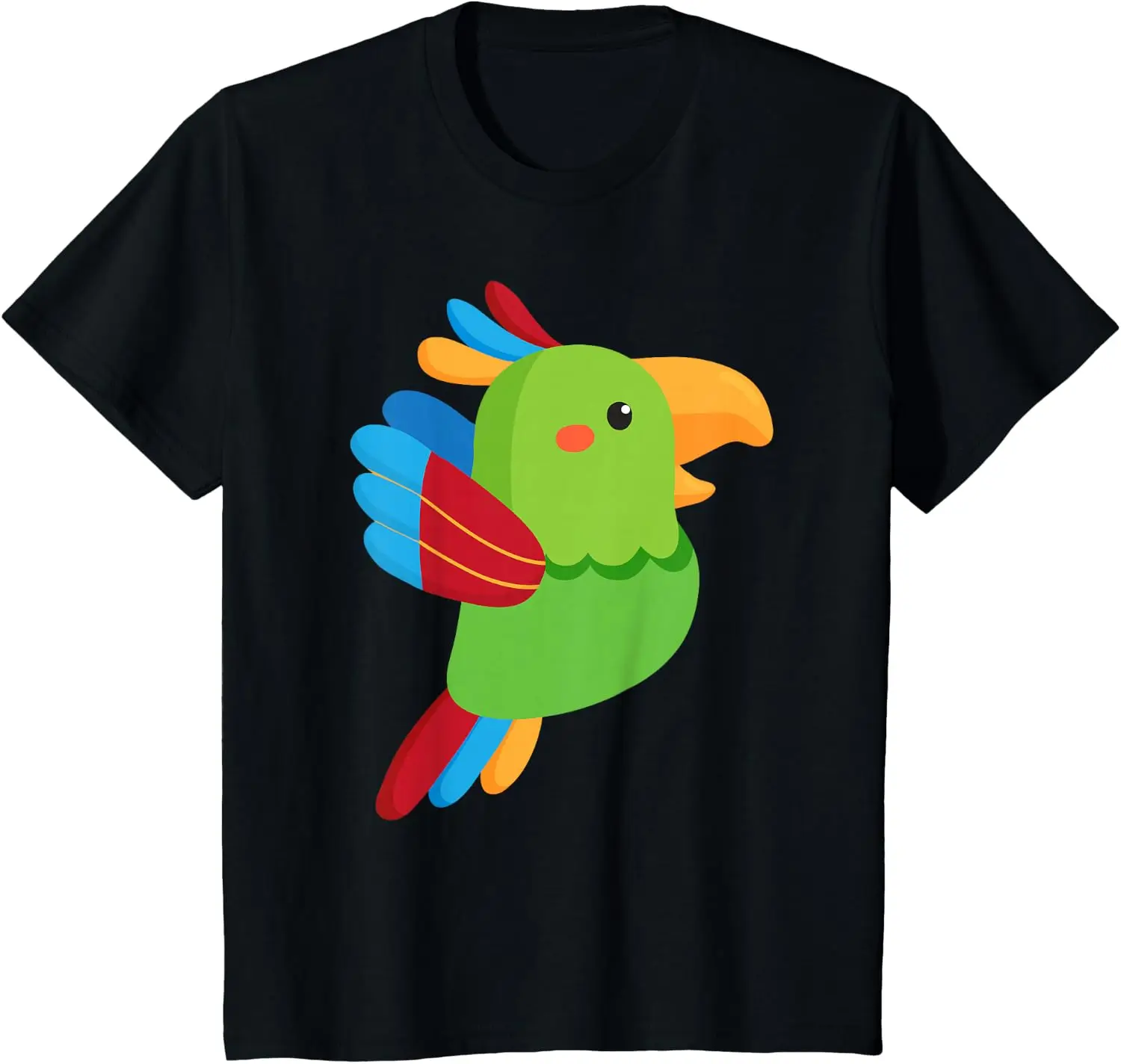 Parrot Shirt for Girls and Boys Parrot Shirts for Kids T-Shirt Unisex Children’s Wear Cotton Casual Kid Graphic T Shirts