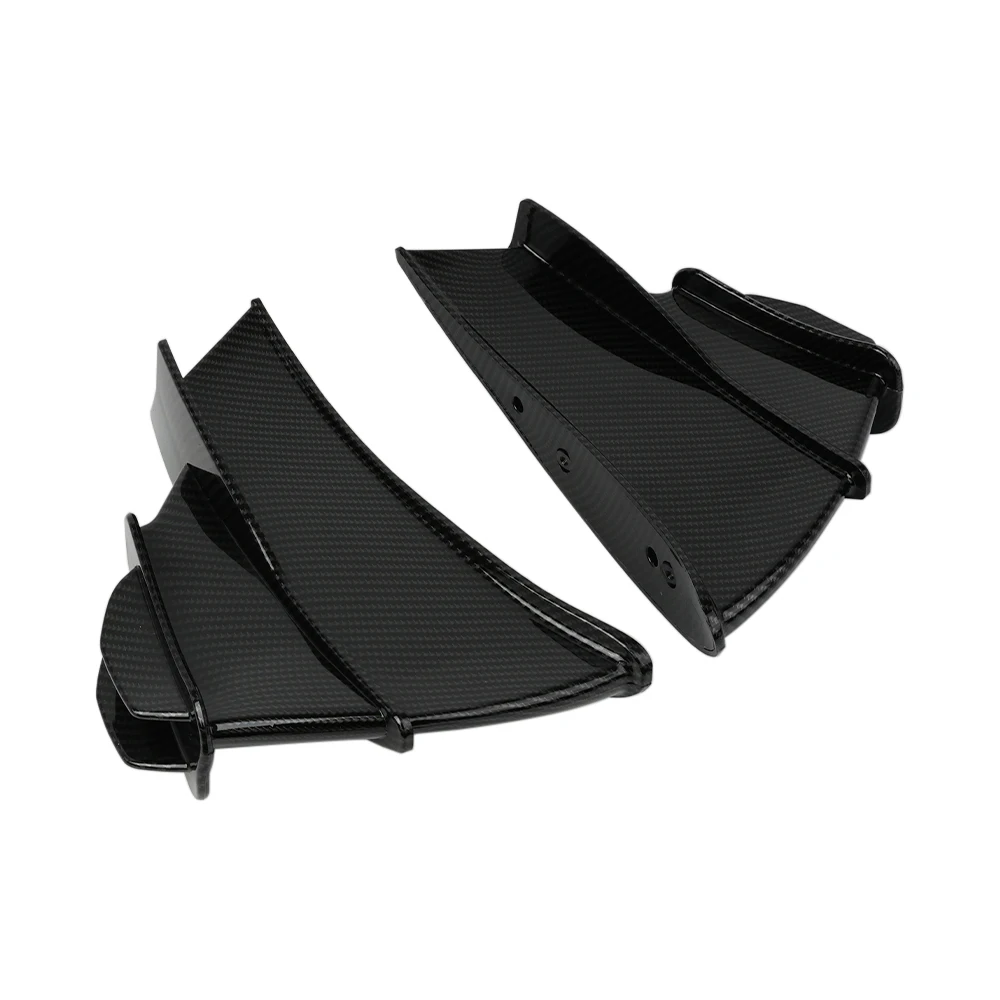 Plastic Wings Side Air Deflector Winglets Set - Black / Carbon Fits For Ducati Panigale V4 V4S V4R V4SP Superleggera 2018-2024