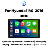 NAVIFLY&MEKEDE 4 Core Android System For Hyundai i40 Car Radio Multimedia Players Carplay Auto Rearview Camera GPS 2 Din WIFI BT