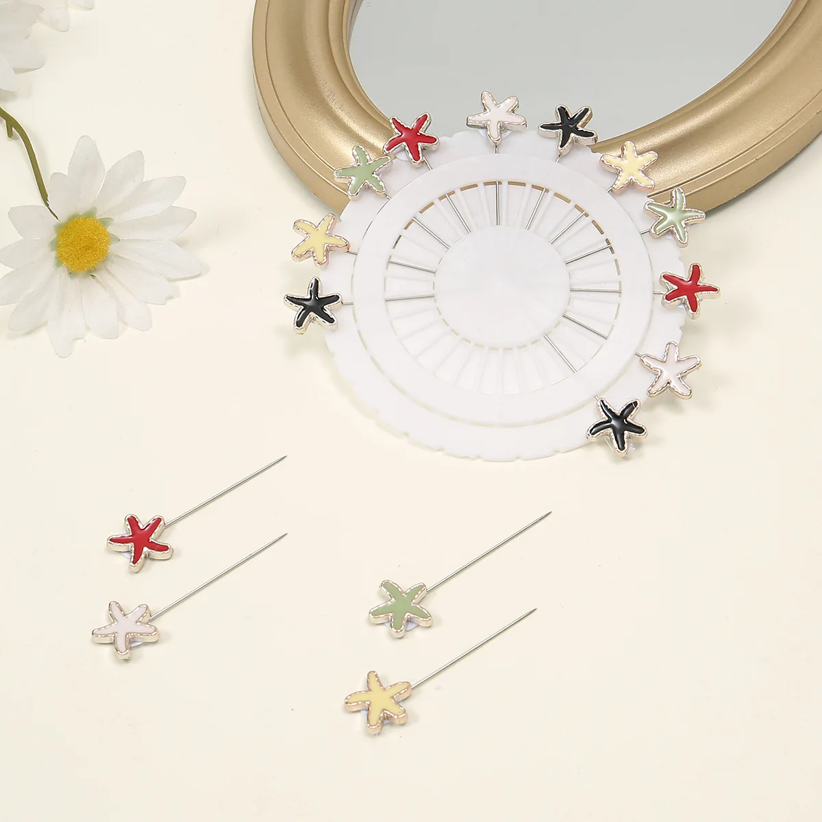15/20pcs/Set Multicolor Hijab Scarf Pins Brooch Straight Head Pins Wedding Pin for Bride Fashion Jewelry Women's Accessories