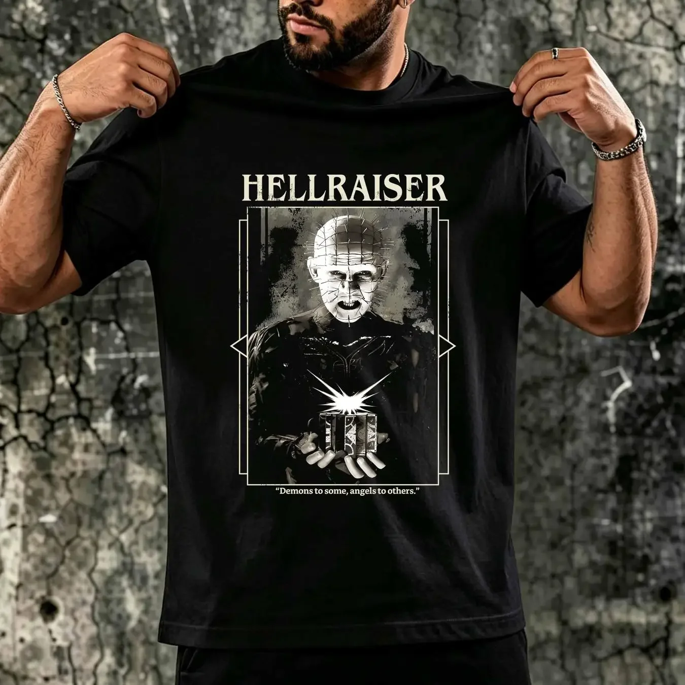 washed T Shirt Hellraiser Demons To Some vintage Washed graphic Slightly Versatile Stretched Soft Unisex Breathable Casual