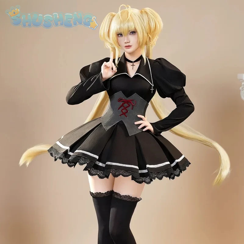 Tsukuyomi Utau cosplay anime Shugo Chara kostuum nieuwe zoete en schattige lolita jurk haween kerst meisje Tsukuyomi Utau uniform