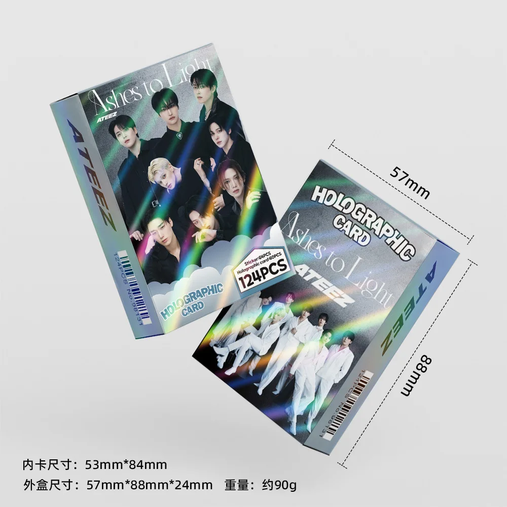 55pcs/set Kpop ATEEZ Lomo Cards THE WORLD EP.1 : MOVEMENT Guerrilla Photocards High Quality New Arrivals