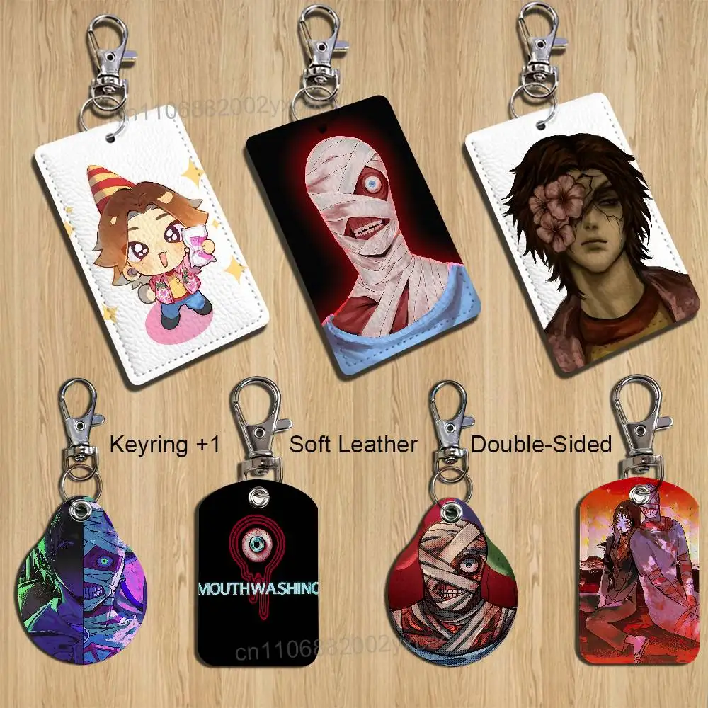 

Art M-Mouthwashing-ES Holder For Bank Business Work Card Holder Student Card Case Bus Card Keychain