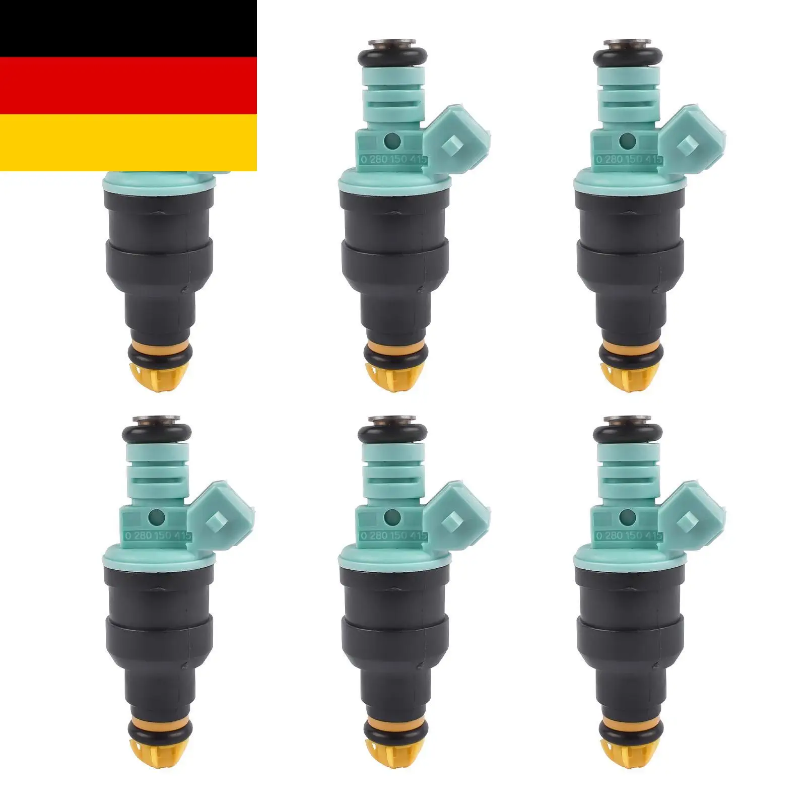 Image of AP03 6 Stück Einspritzdüsen für BMW E36 323i 325i E39 E34 525i M3 2.5L 3.0L 0280150415 13641730060