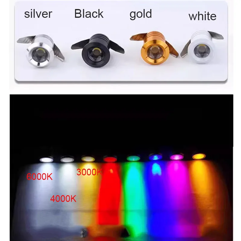 Lampu Tabung LED Langit-langit Tertanam 20MM Lampu Sorot Kecil DC12v/85-265V untuk Kabinet Etalase Rumah Hotel