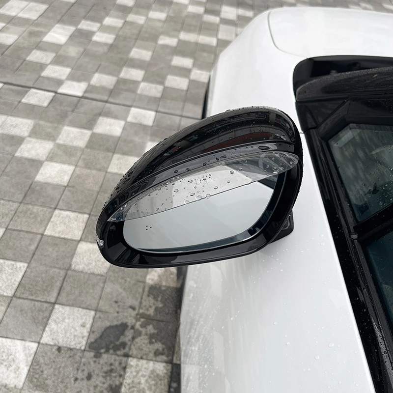ل Nio اليراع سيارة مرآة الرؤية الخلفية المطر الحاجب قناع شفاف الرؤية الخلفية الجانب الثلوج الشمس قناع غطاء للمطر مرآة الملحقات #2