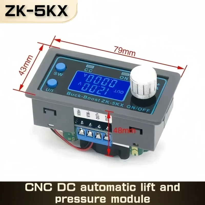 ZK-5KX DC DC Buck Boost Converter CC CV 0.6-36V 5A 5V 6V 12V 24V 80W Power Module Adjustable Regulated laboratory power supply