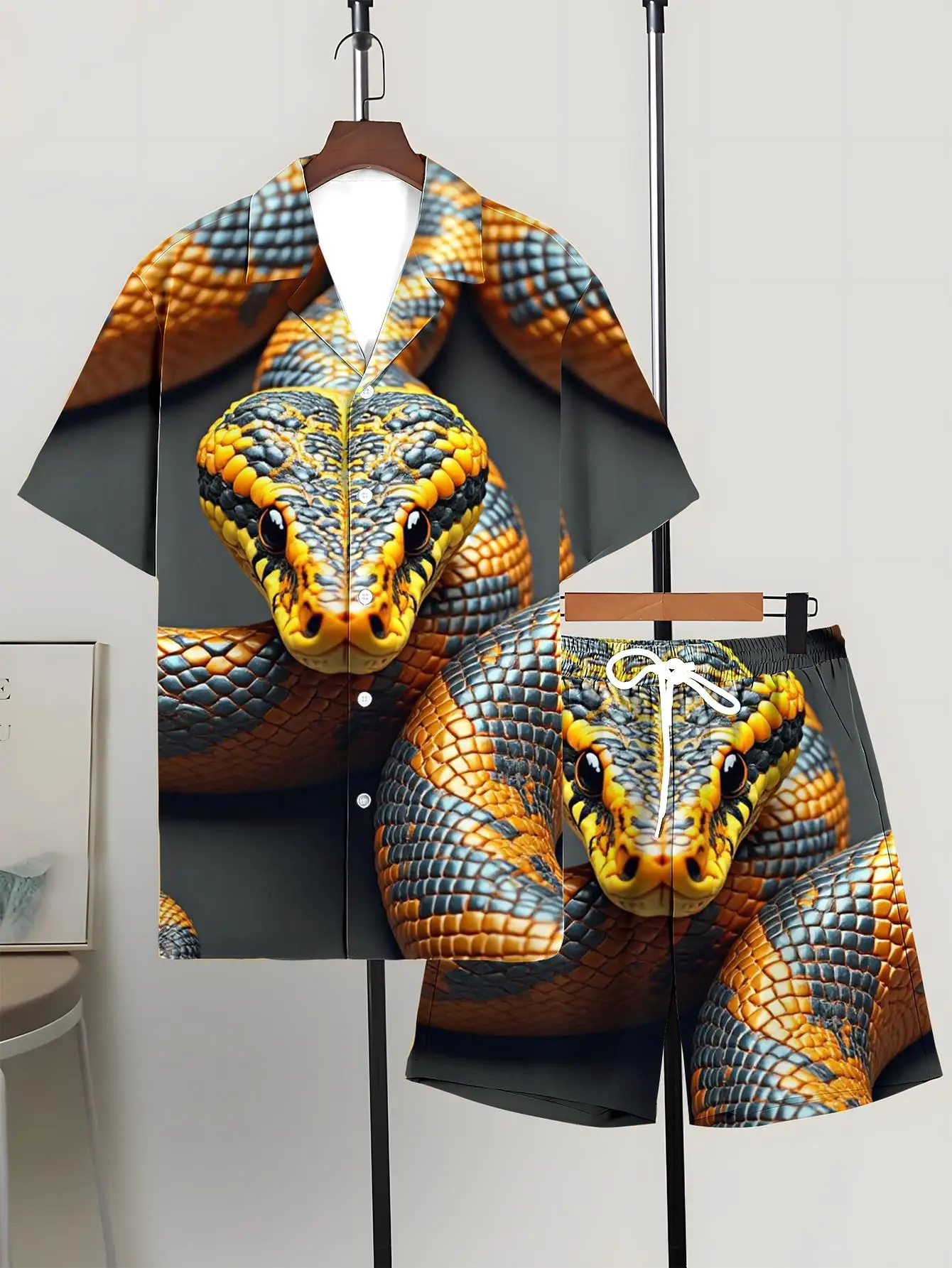 Men's Shirt Sets 2026 Spring/Summer Y2k tracksuits jogging suit drip clothing Graphic clothing set men's sports suit 3D Printed