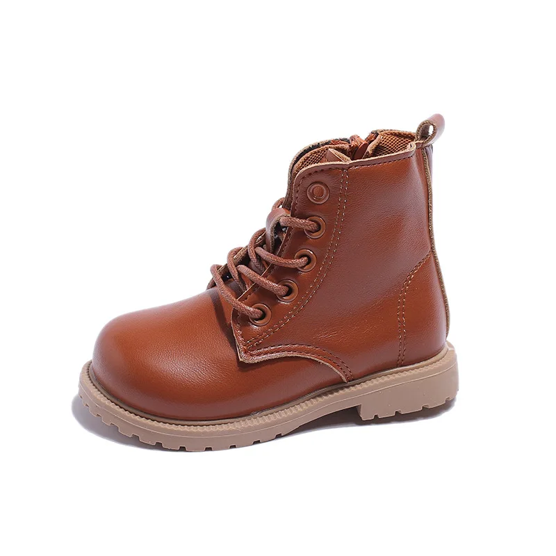 Autumn Leather Boot New Fashion Simple Ankle Boots Retro Anti Slip Soft Girl Boot Performance Classic Lightweight Kid Shoes 2025