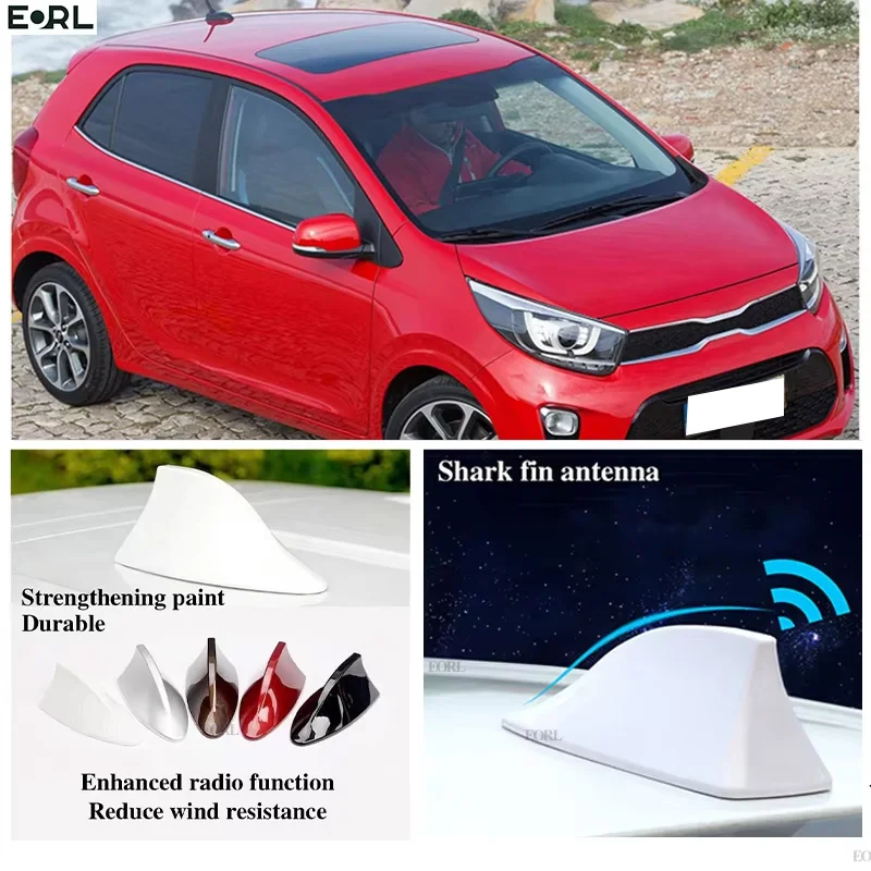 

For Kia Picanto Morning Shark Fin Antenna FM Signal Super Aerials Amplifier Waterproof Signal Amplifier FM/AM Radio Aerials