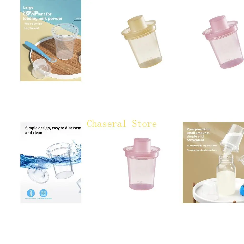 

E7CE Set of 1 Baby Formula Storage Container 80ml Capacity Clear Infant Milk Powder Storage Case Formula Container Box