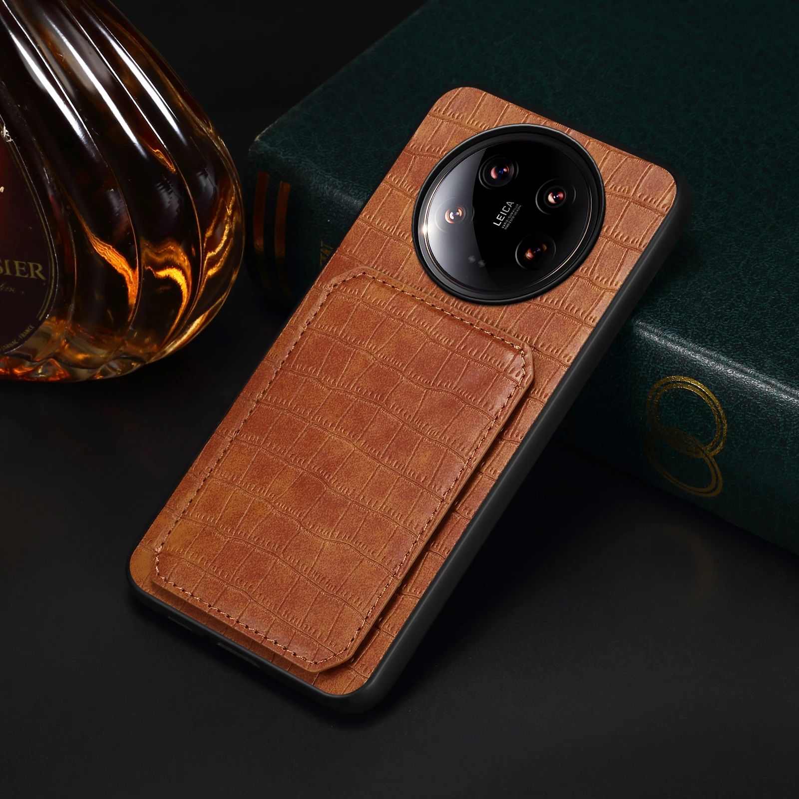 Etui na telefon Xiaomi 14 Pro/ – Leather Wallet Card Holder Phone Cover recenzja i cena