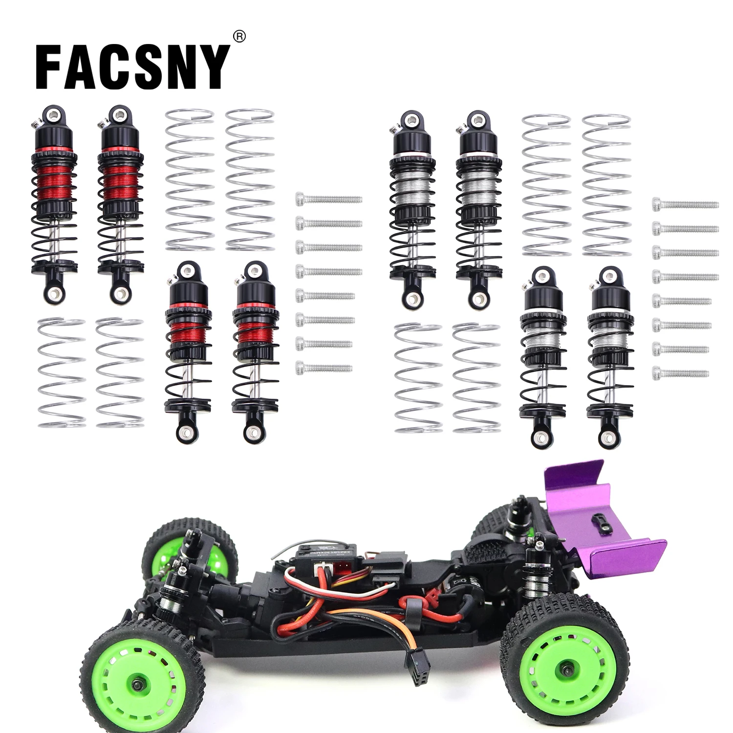 Aluminum Front Rear Shock Absorber 31MM 35MM For Losi 1/24 1/28 Micro-B Micro-T LOS00007 2WD WLtoys 244016 RC Buggy LOS-1765