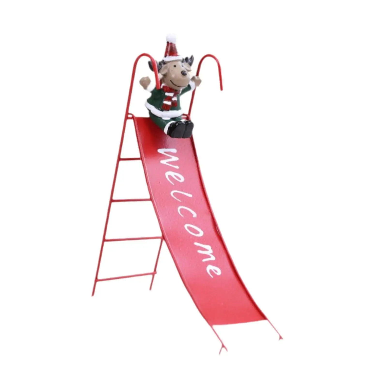Christmas Slide Decoration Ornament Cute Home Furnishing Housewarming Gift Iron