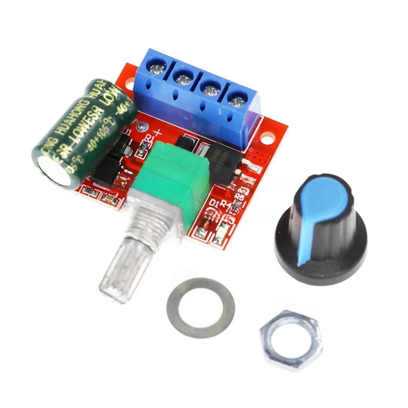 Random 1Pc PWM DC Motor Governor 5v-35v Adjustable Speed Regulator Control Governor Switch 5A Switch Function Led Dimmer.