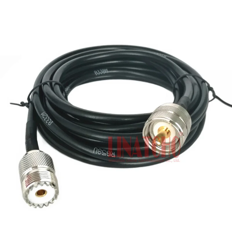 

3 Meters Coaxial RG58U PL259 UHF Male to Female SO239 Antenna RF Coax Extension Cable