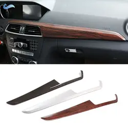 For Mercedes Benz C Class W204 2010 2011 2012 2013 LHD ABS Style Car Center Console Dashboard Panel Cover Protective Trim